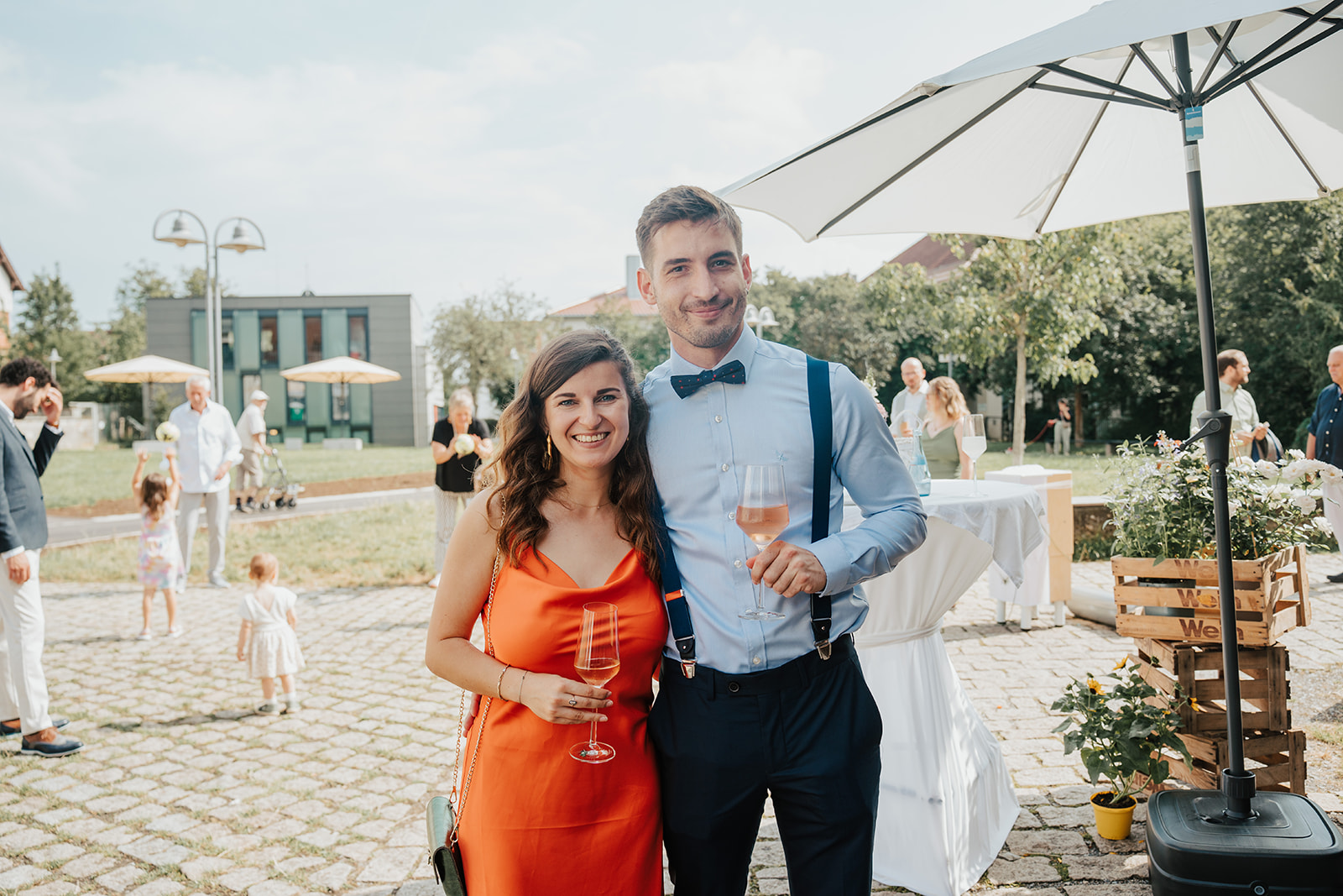 Picture of the joyful couple